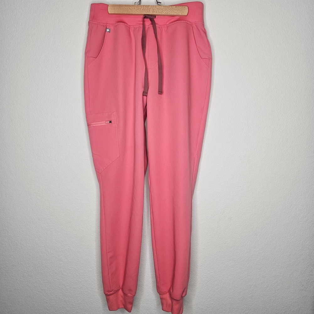 Figs Desert Rose Pink Zamora Jogger Scrub Pants Size M